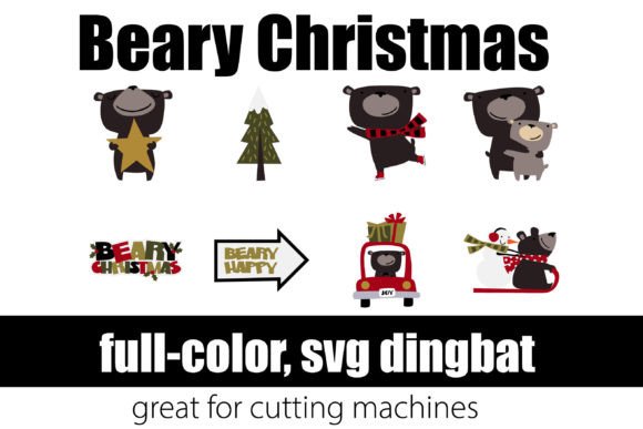 Beary Christmas: A Whimsical Dingbat Font for Festive Crafts