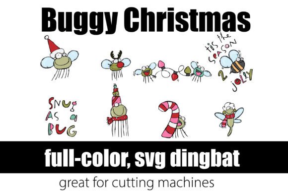 Buggy Christmas: Whimsical Holiday Typography