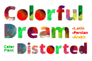 Colorful Dream Distorted: A Creative Font for Bold Designs