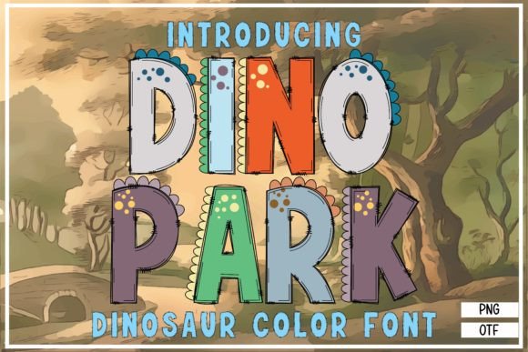 Dino Park: A Playful Color Font for Modern Creators