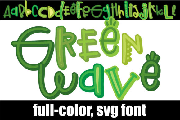 Green Wave: A Full-Color Font for Fresh, Modern Design