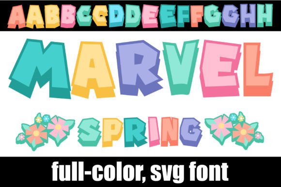Marvel Spring: A Full-Color Font for Vibrant Projects