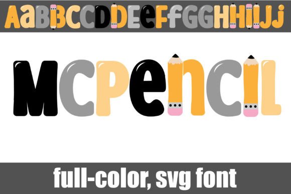 Mcpencil: A Playful Full-Color Font for Creative Projects