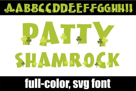 Patty Shamrock: A Festive and Full-Color Display Typeface