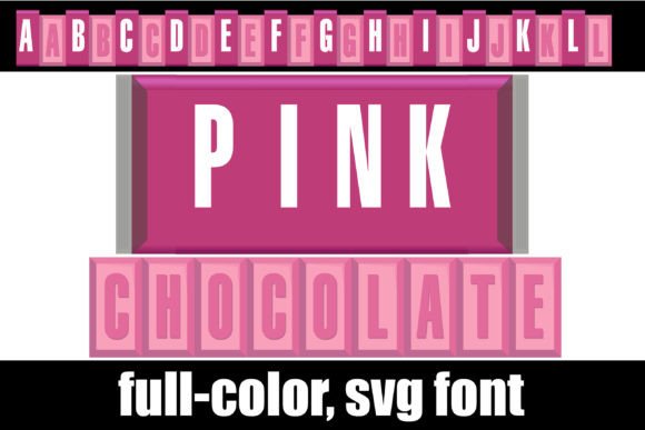 Pink Chocolate: A Full-Color Font for Bold Branding