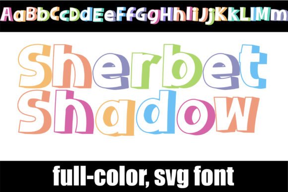 Sherbet Shadow: A Playful Pastel Font for Creative Branding