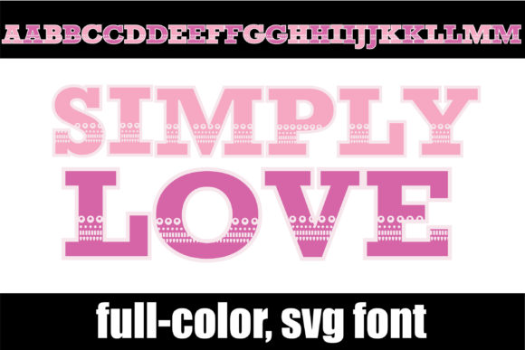 Simply Love: A Bold, Modern Take on Pink Typography