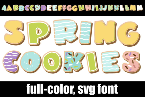 Spring Cookies: A Frosted Font for Fresh Branding