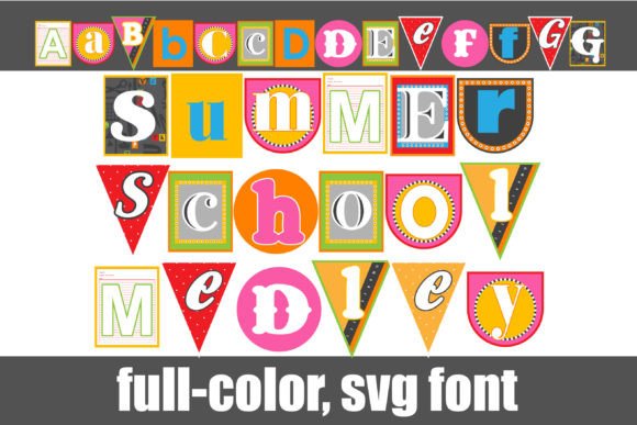 Summer School Medley: A Playful Font for Creative Projects