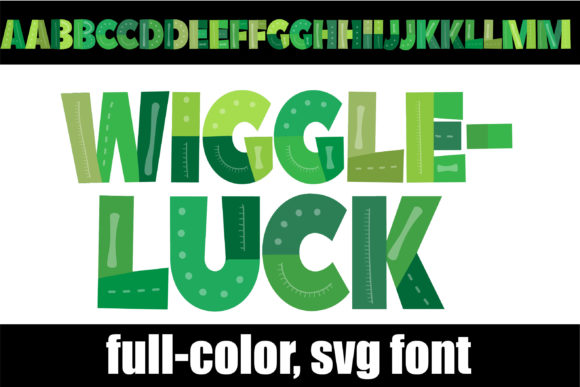 Wiggleluck: The Green Display Font for Vibrant Brands