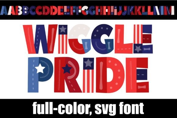 Wigglepride: Bold, Patterned Typography for Vibrant Projects