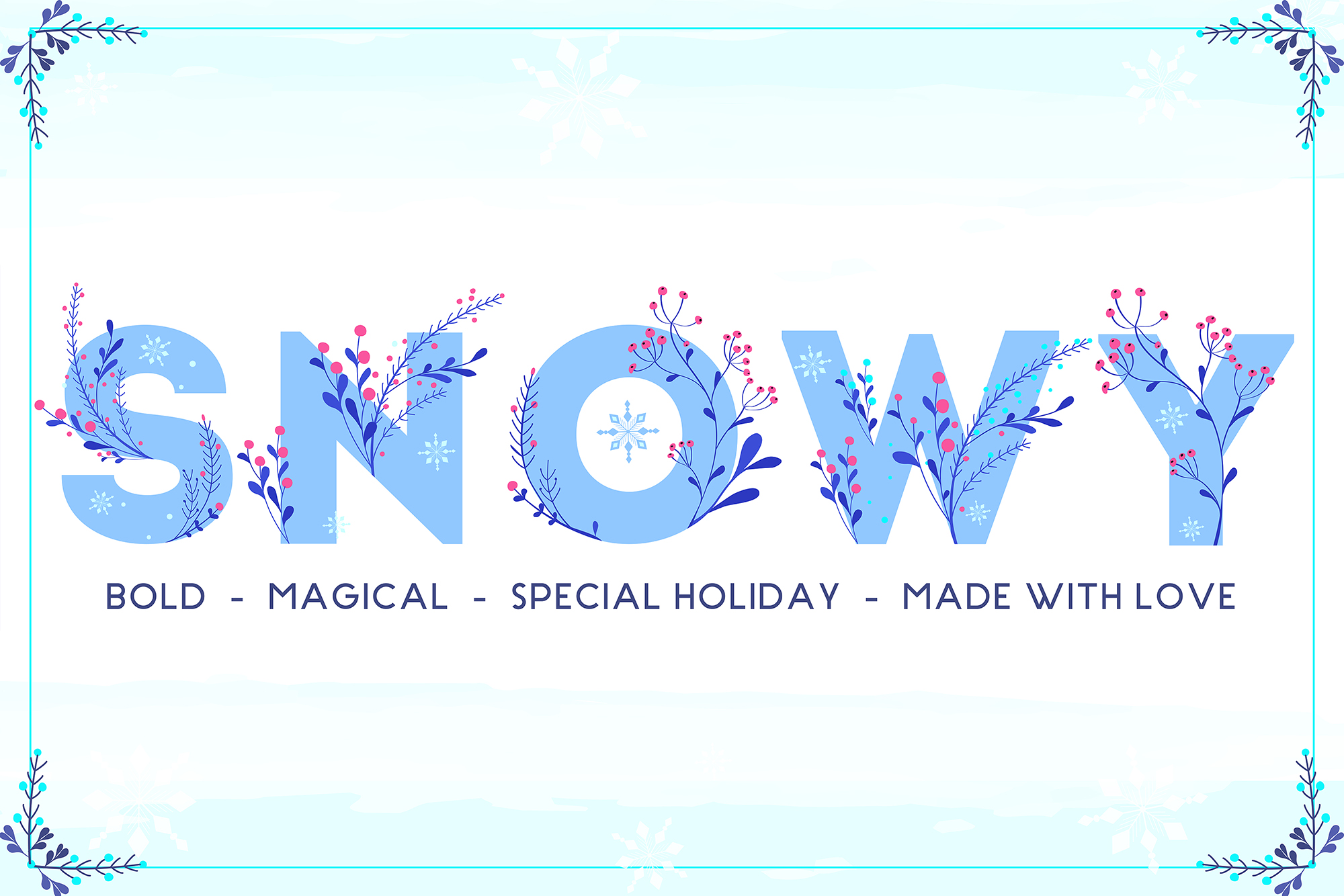 Winter Color: A Festive Display Font for Holiday Designs